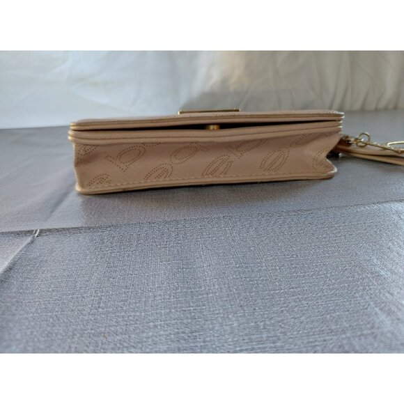 Bebe Shoulder Bag Chain Strap Pocketbook Brand Spellout Blush Pink Vegan Leather - Picture 8 of 16